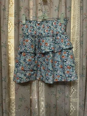 Pleat Sally Skirt Preppy Petals Size 10 NWOT